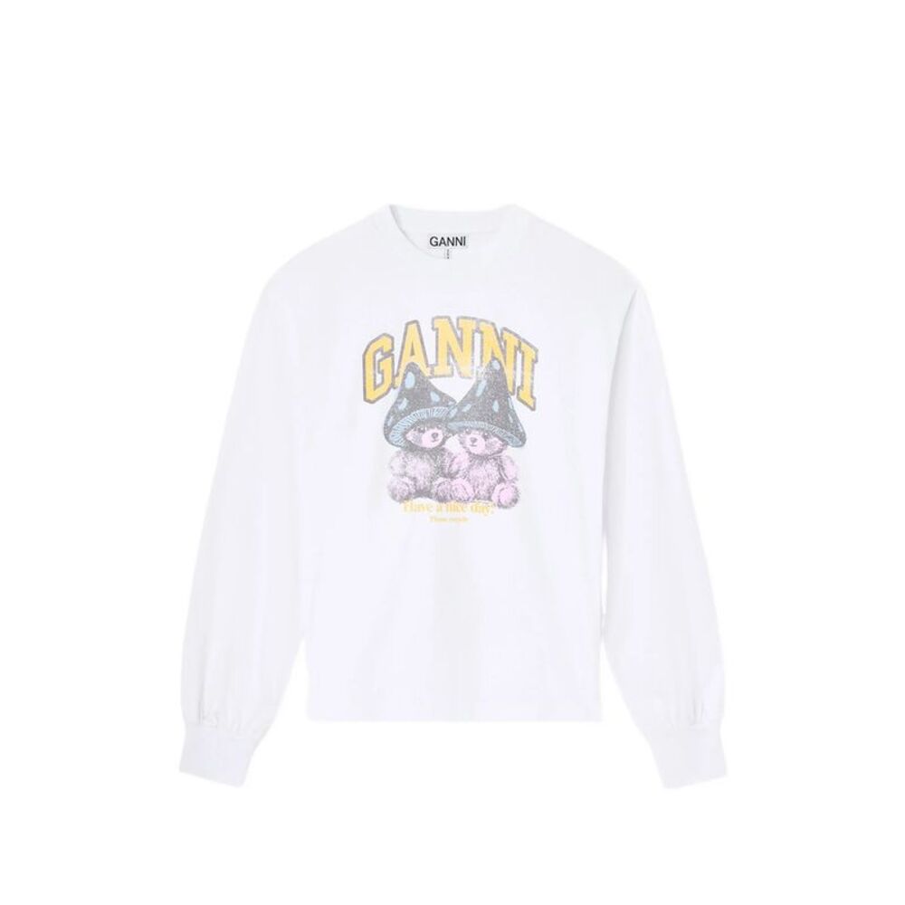 Ganni White Tops - T-Shirts & Jerseys Women